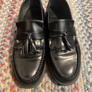 Dr. Martens Adrian Classic Black Tassel Loafers